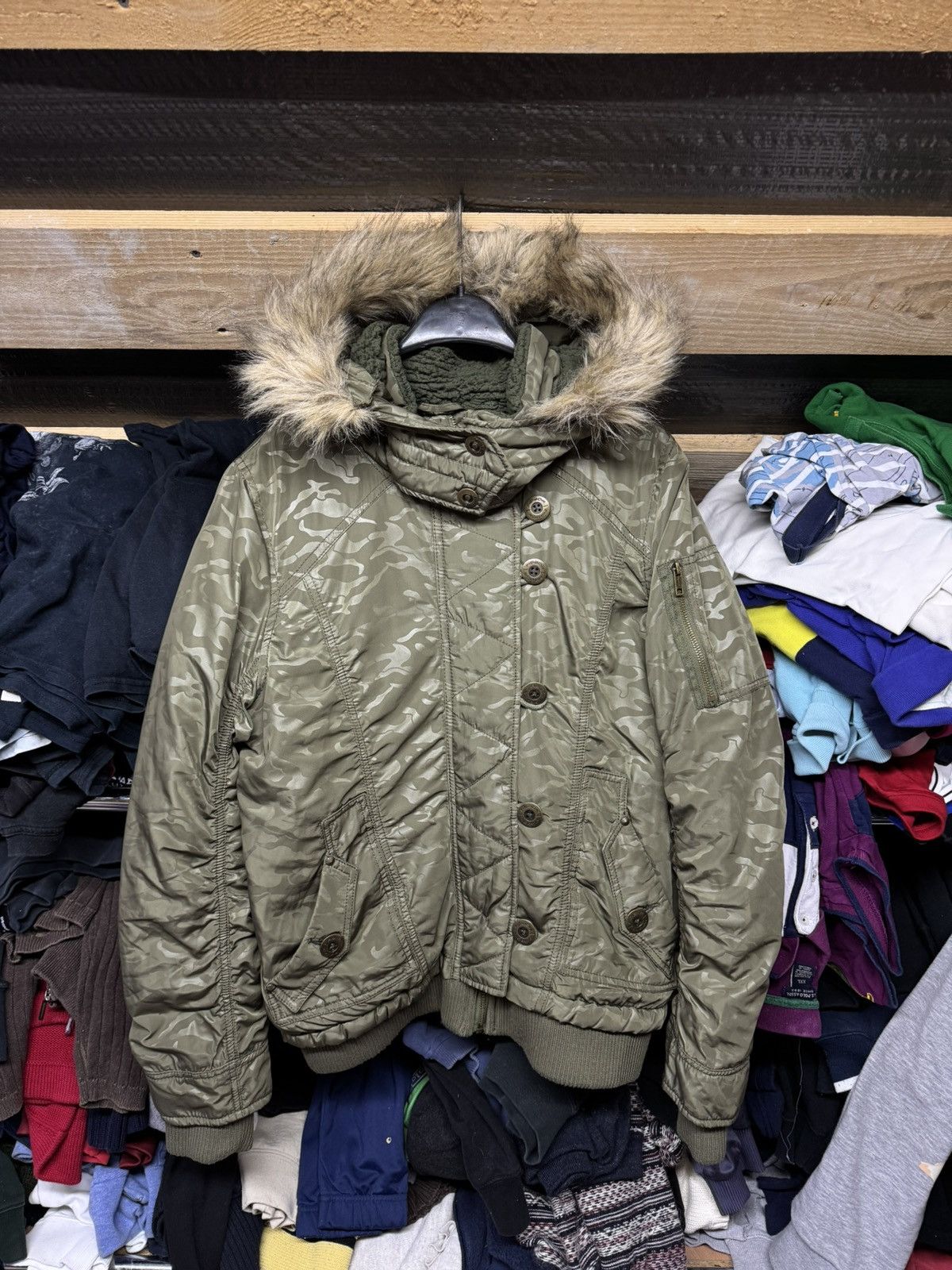 Japanese Brand × Vintage Vintage y2k pilot N2B bomber jacket sith