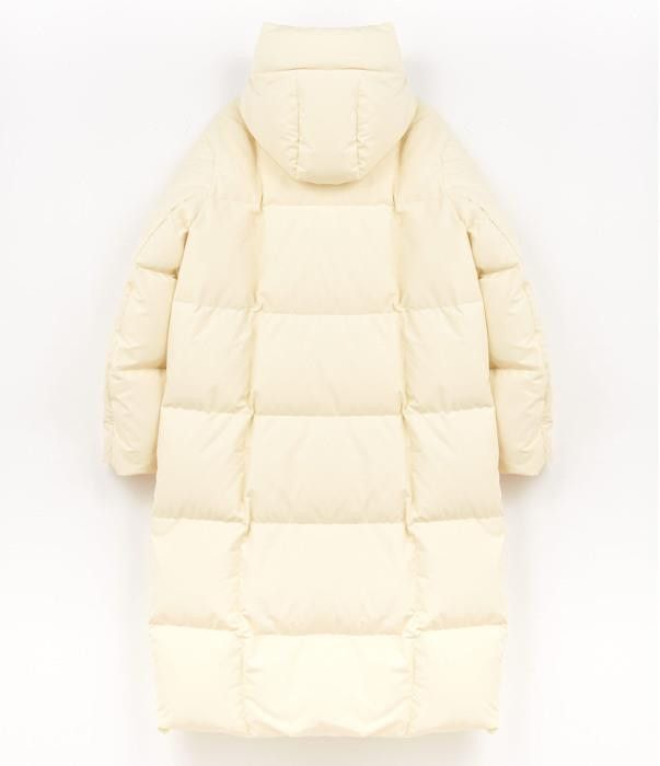 Jil Sander o1w1db10825 Down Coat in Cream Size M / US 6-8 / IT 42-44 - 2 Thumbnail