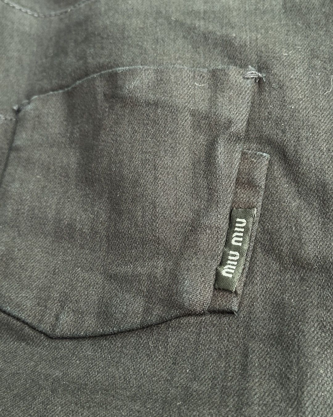 Miu Miu FW07 Overlock Stitch Slim Pants Size 30" / US 8 / IT 44 - 6 Thumbnail