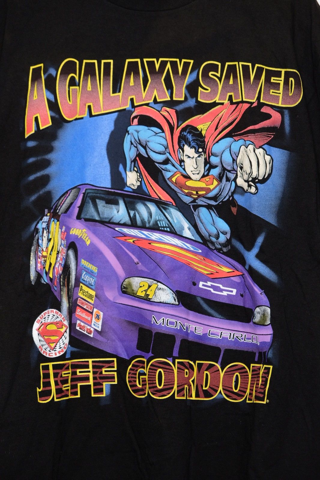 NASCAR × Vintage Vintage 1999 Nascar Jeff Gordon x Superman t-shirt Size US L / EU 52-54 / 3 - 5 Thumbnail