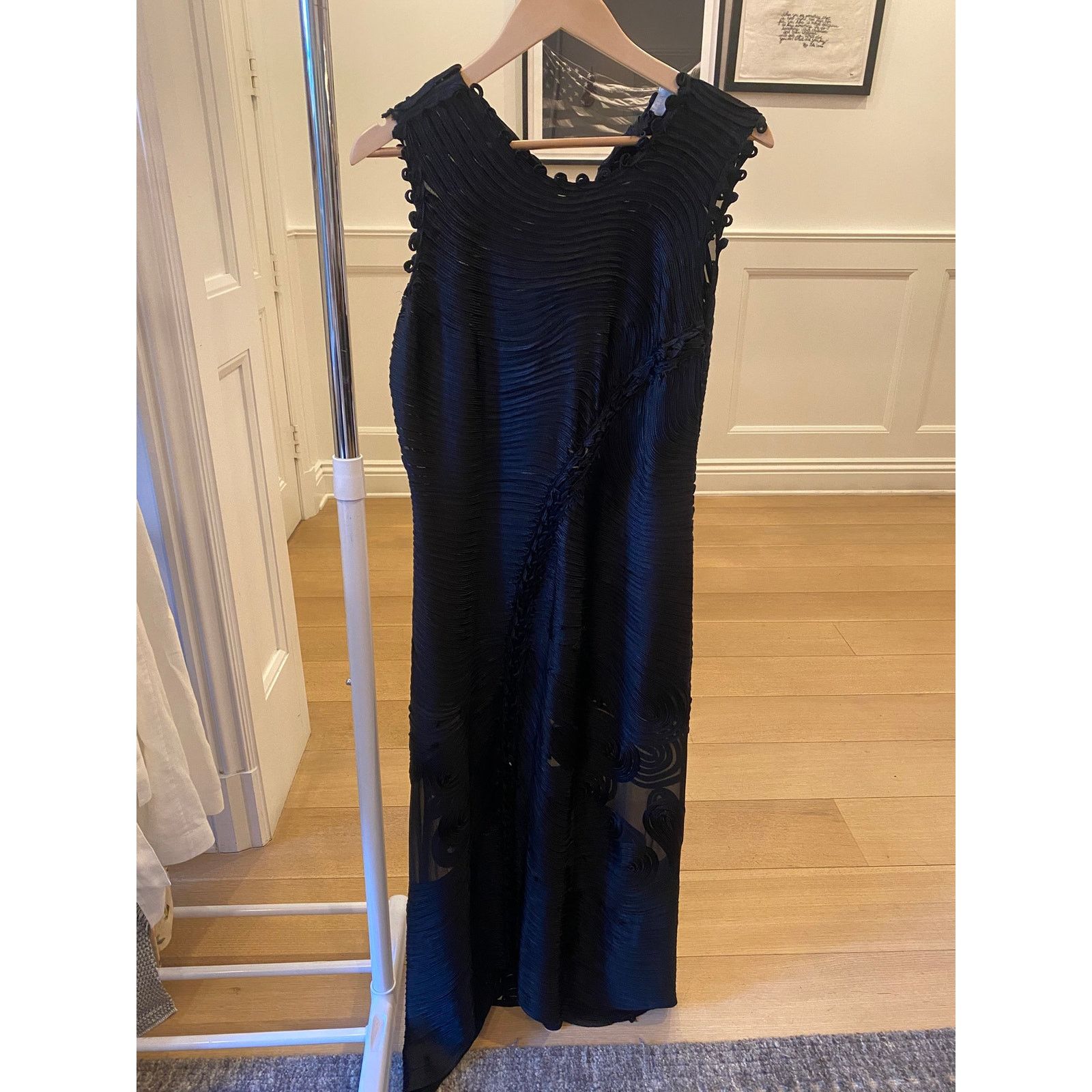 Ulla Johnson Ulla Johnson dioni silk cocktail dress black midi 6 NWT Size M / US 6-8 / IT 42-44 - 4 Thumbnail