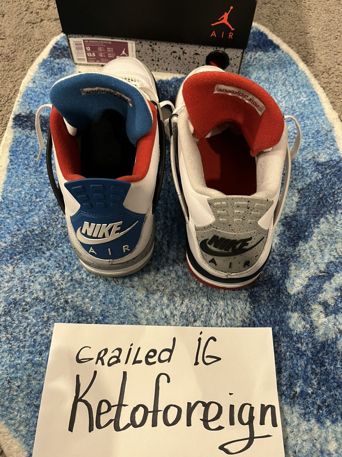 Jordan Brand Jordan 4 what the last sale 489$ Size US 12 / EU 45 - 4 Thumbnail