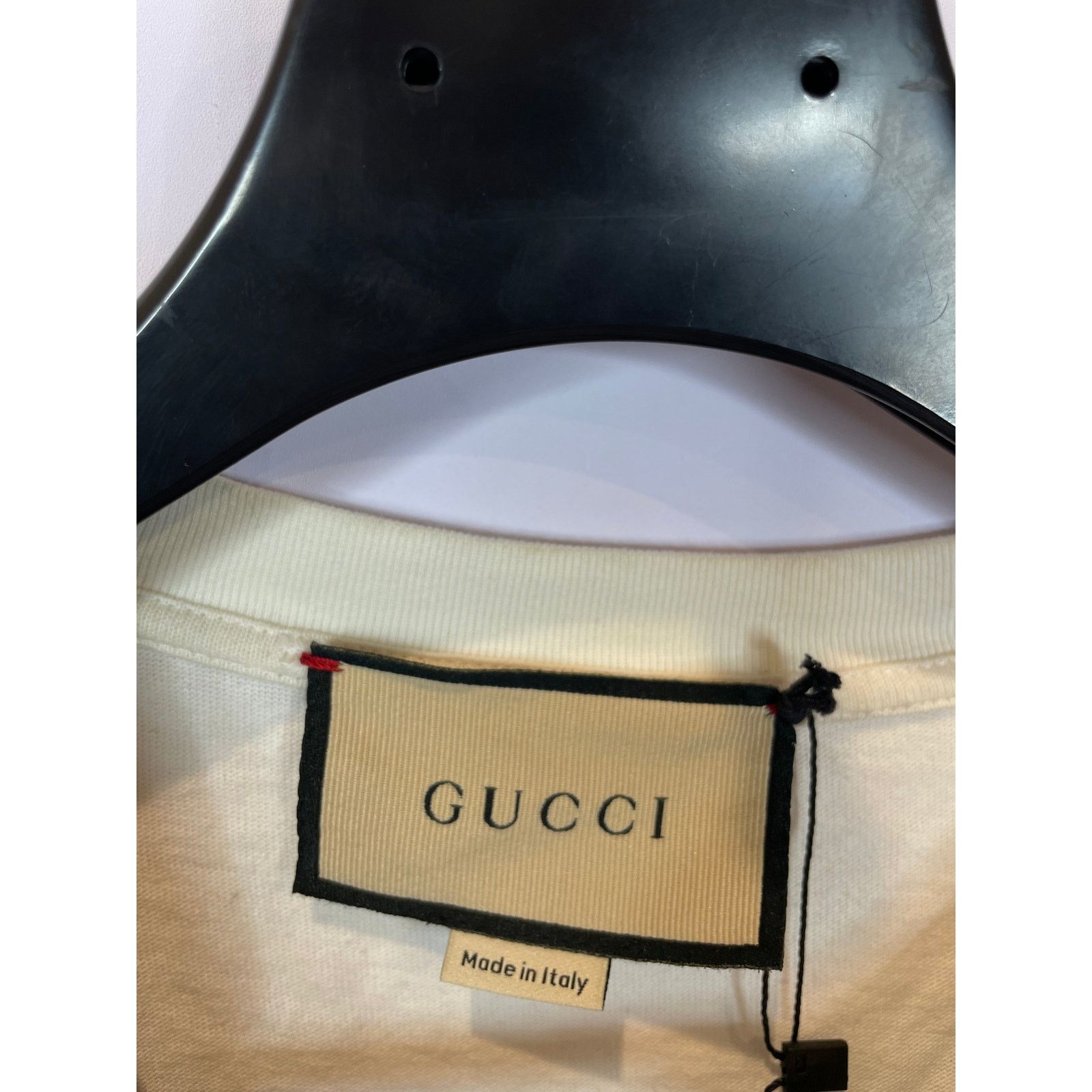 Gucci Gucci Tee White Navy Red Used Small Size US S / EU 44-46 / 1 - 2 Thumbnail