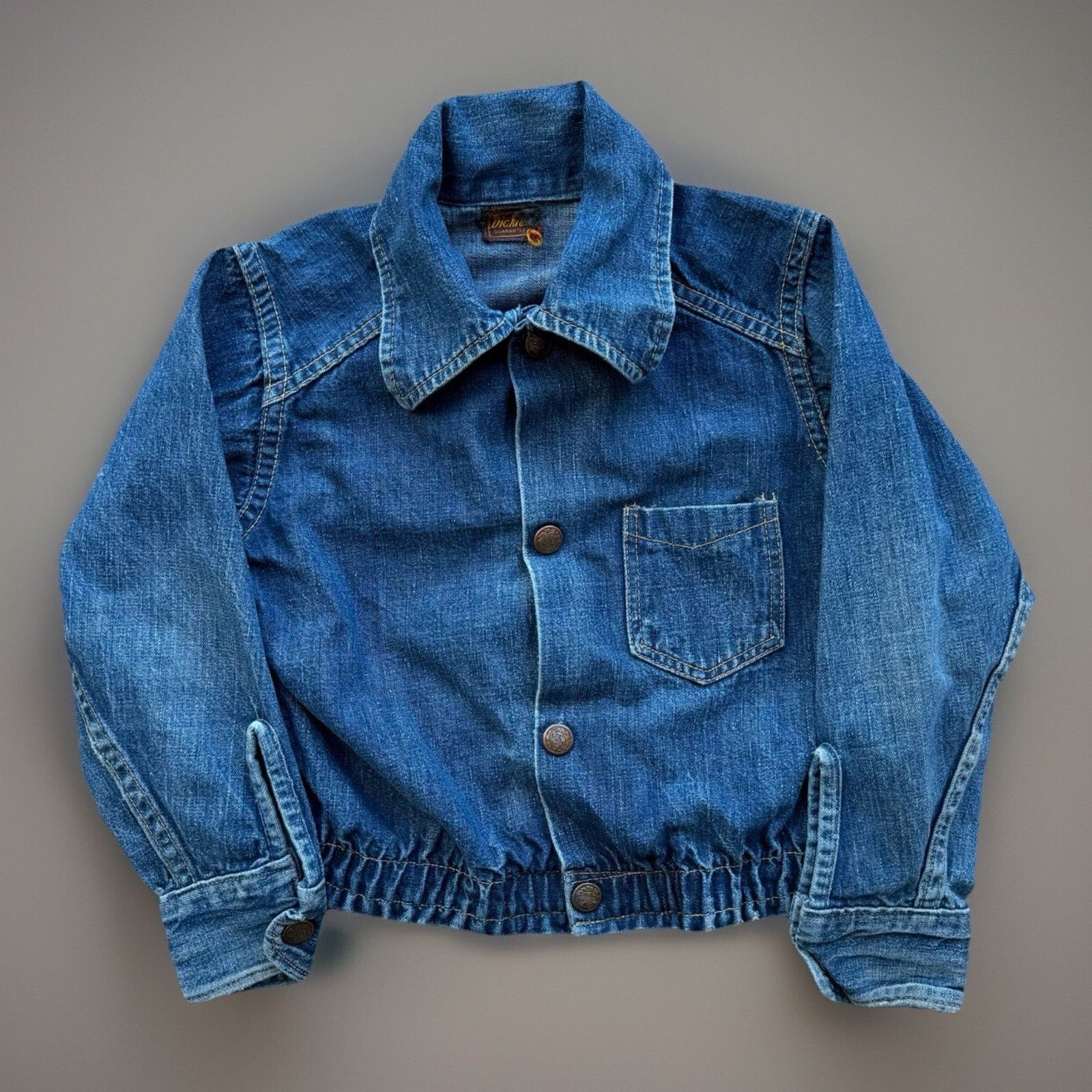 Dickies Vintage Dickies Denim Selvedge Jacket Toddler Small Blue Size US XXS / EU 40 - 1 Thumbnail