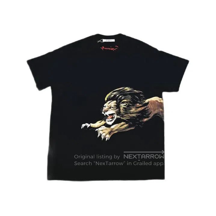 Givenchy GIVENCHY Lion Print Men's Short Sleeve T-Shirt. Size US M / EU 48-50 / 2 - 2 Thumbnail