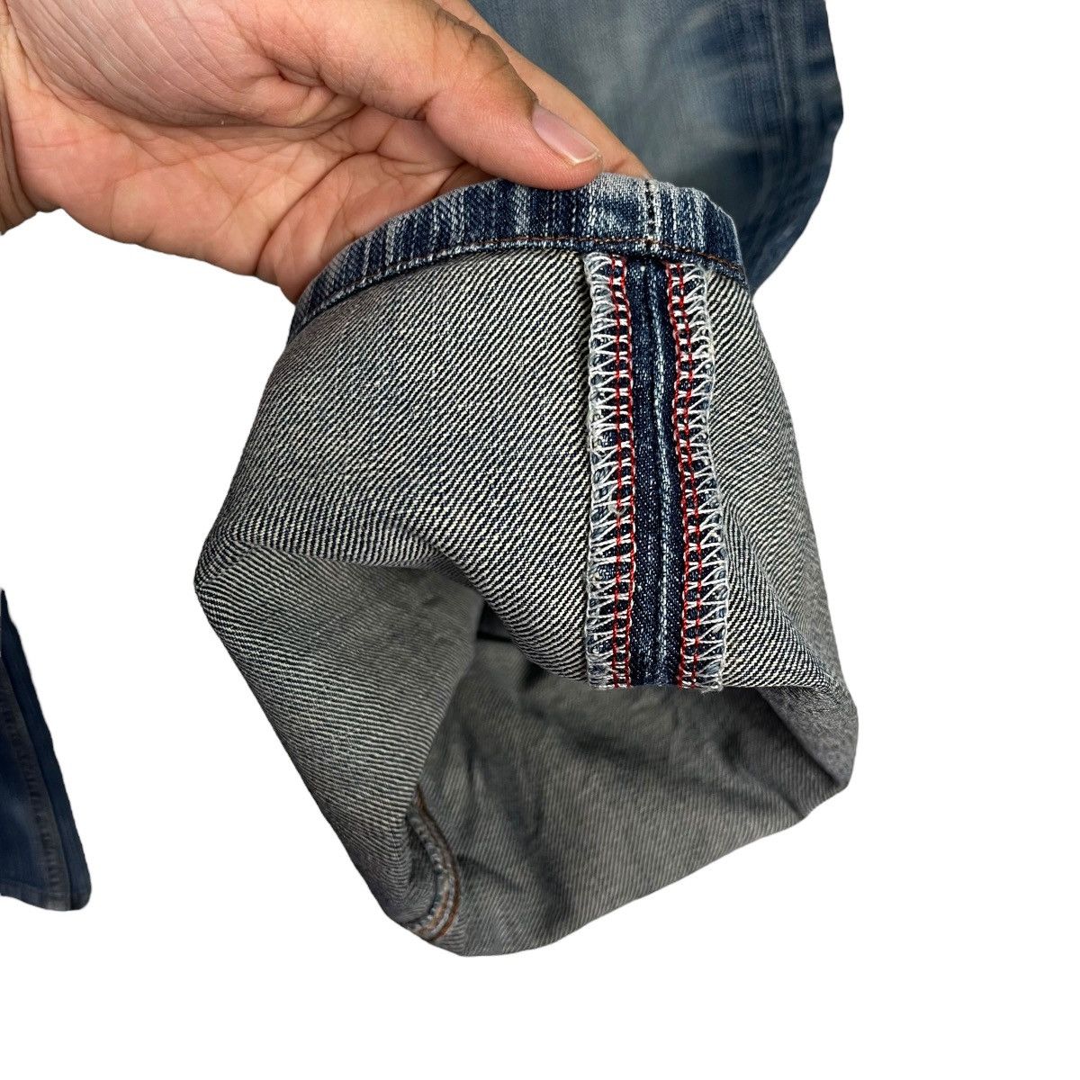 Japanese Brand Vintage Edwin Faded Denim Jeans Size 32" / US 10 / IT 46 - 12 Thumbnail