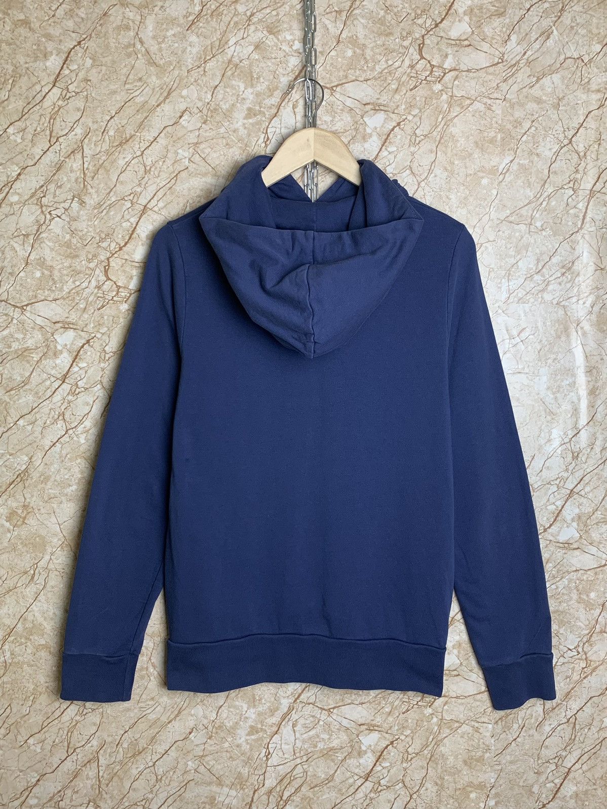 CLOSED Closed Slim Fit Basic Dark Blue Hoodie Avant Garde Size US M / EU 48-50 / 2 - 2 Thumbnail