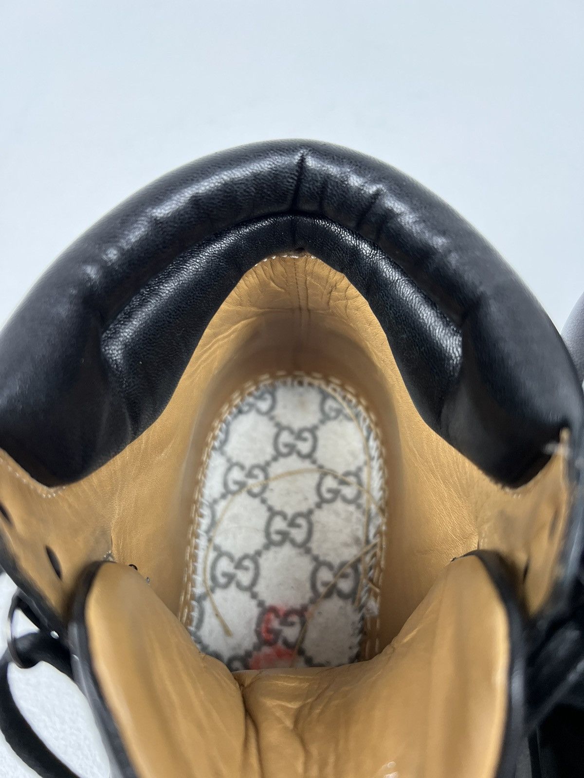 Gucci GUCCI Boots Leather Shoes GG Interlocking Logo Black Men’s Size US 6.5 / EU 39-40 - 19 Thumbnail