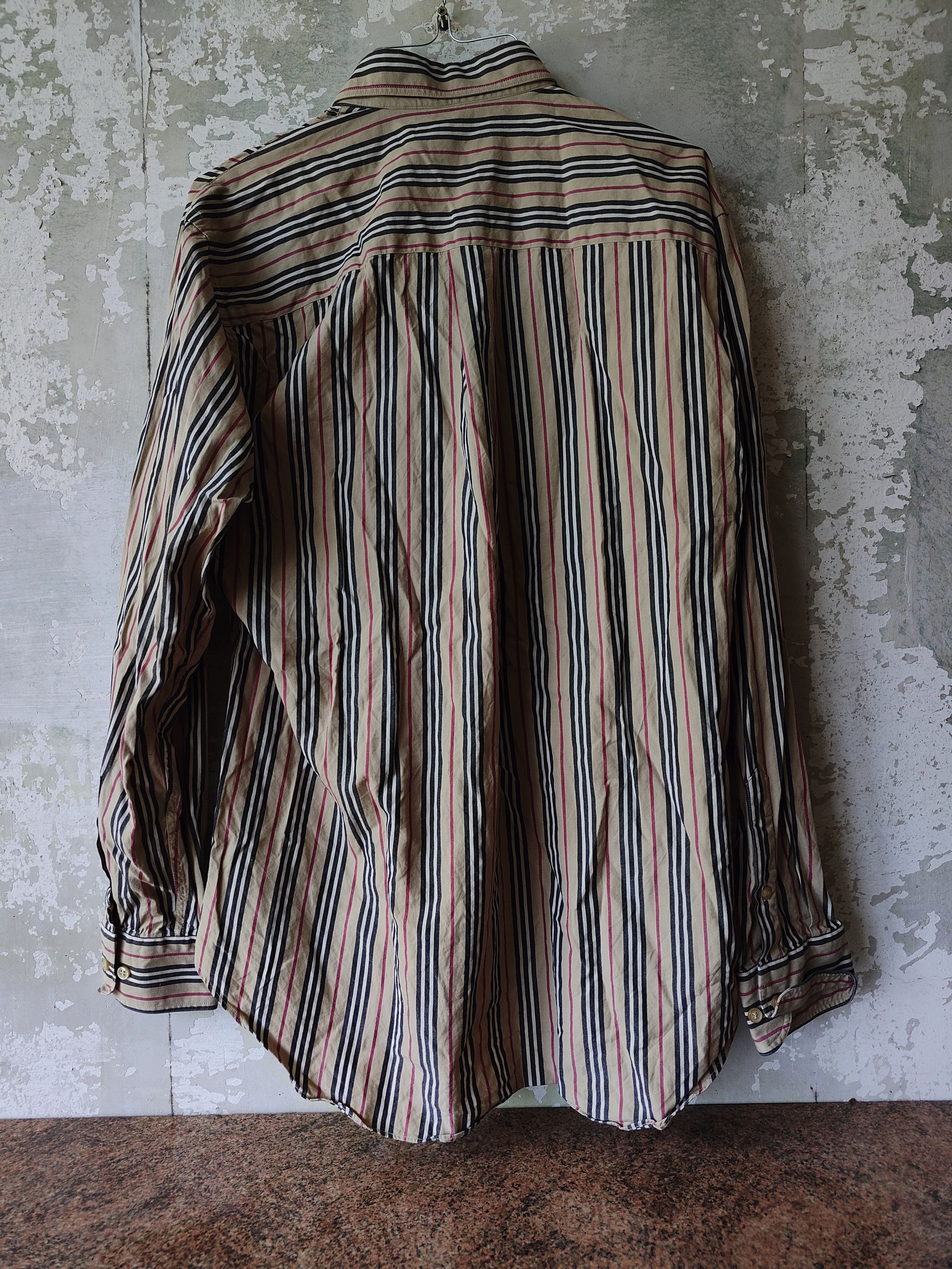 Burberry × Vintage Vintage burberry Cotton stripes shirt Button up Nova check Size US L / EU 52-54 / 3 - 2 Thumbnail