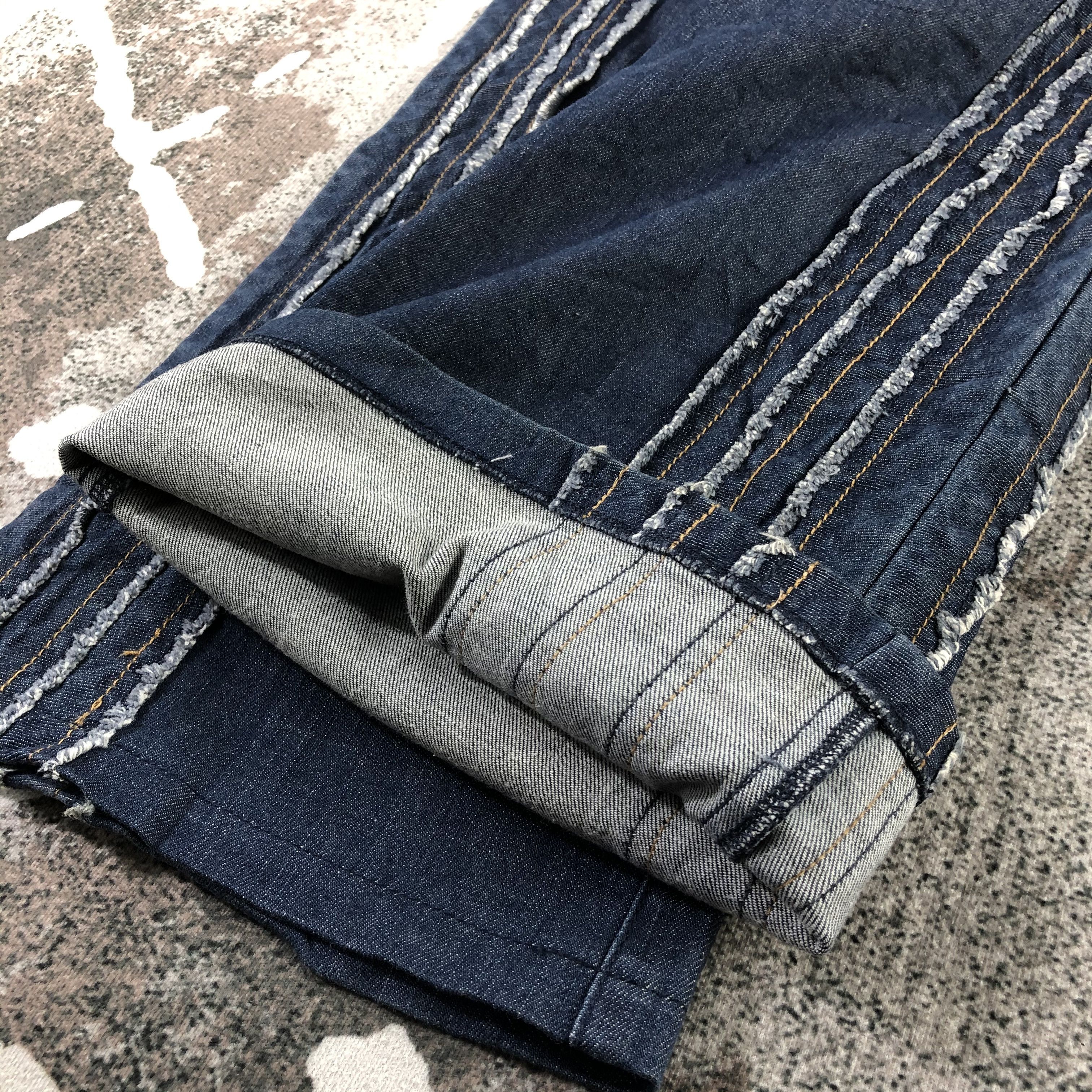 Hiroko Koshino Homme Hiroko Bis Jeans Blue Flare Denim KJ1349 Size US 29 - 5 Thumbnail