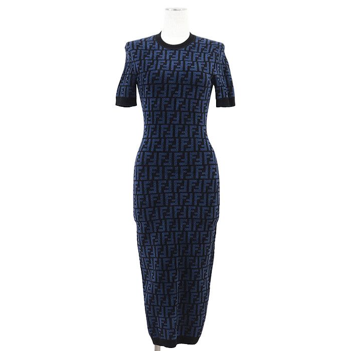 Fendi Fendi Fendi FF Zucca Micro Pile Jacquard Dress Others Dresses DUTY FREE for USA Size ONE SIZE - 1 Thumbnail
