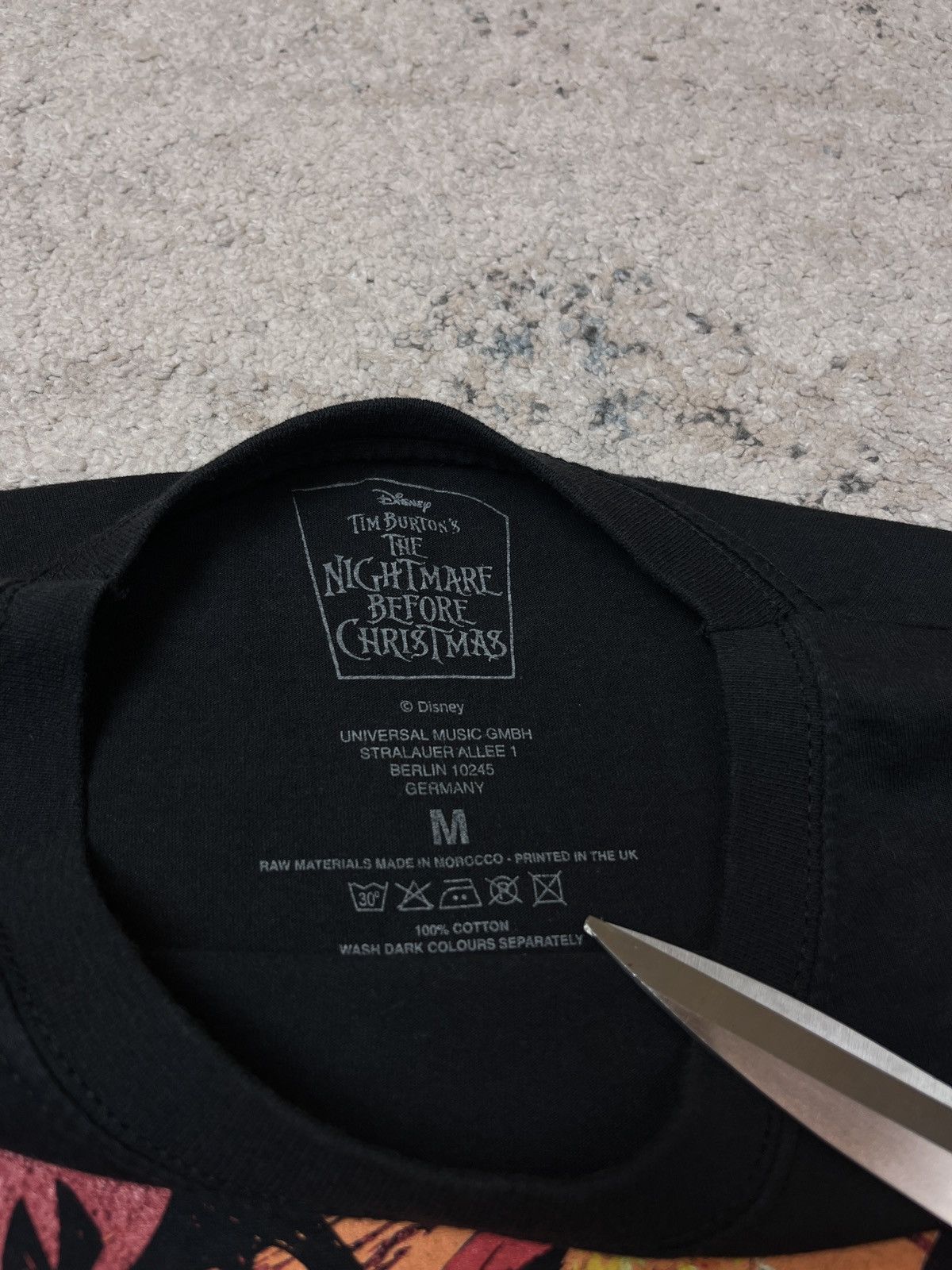 Disney × Vintage THE NIGHTMARE BEFORE CHRISTMAS RARE TEE - 848 Size US M / EU 48-50 / 2 - 4 Thumbnail