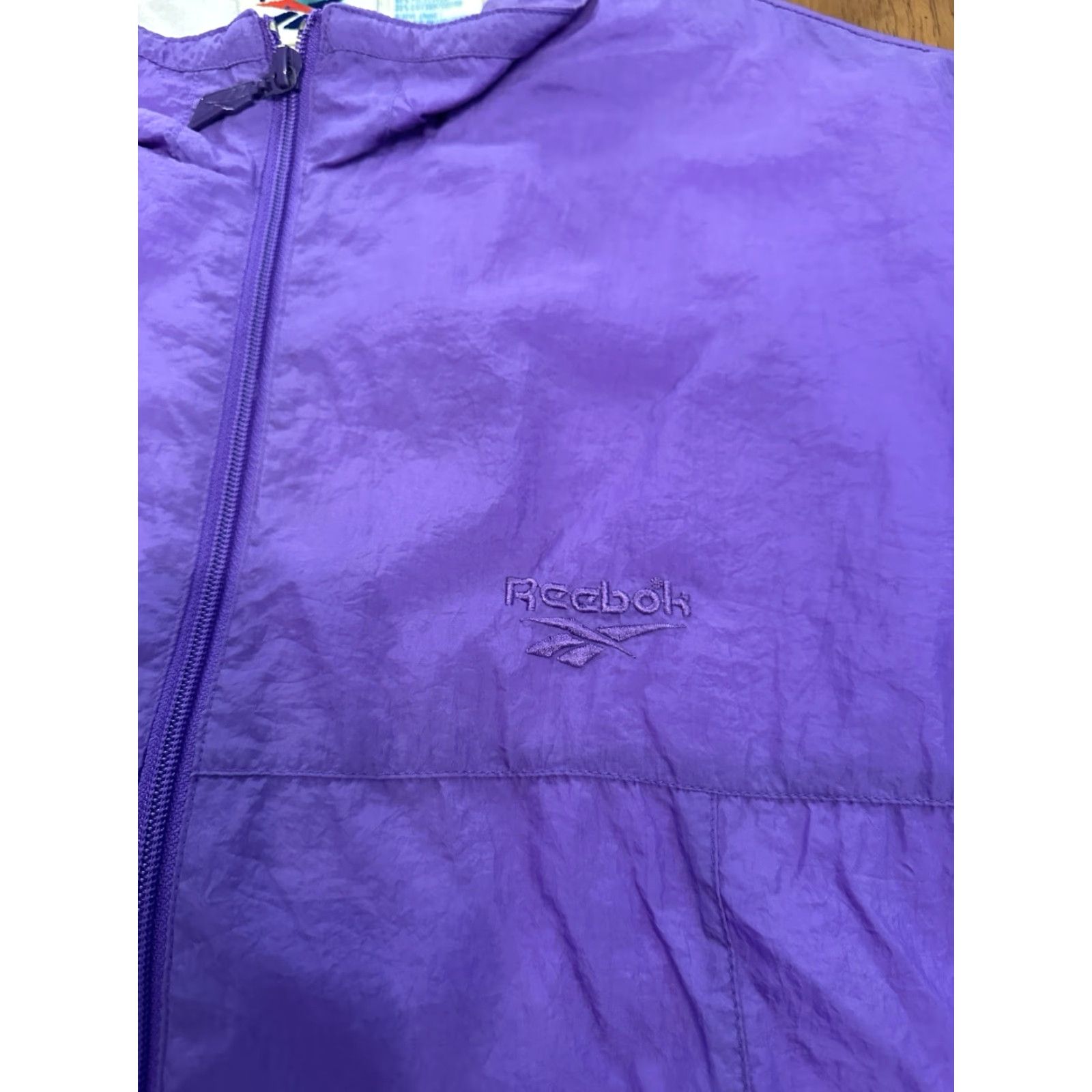 Reebok VINTAGE Reebok Windbreaker Jacket Purple Small Men Size US S / EU 44-46 / 1 - 2 Thumbnail