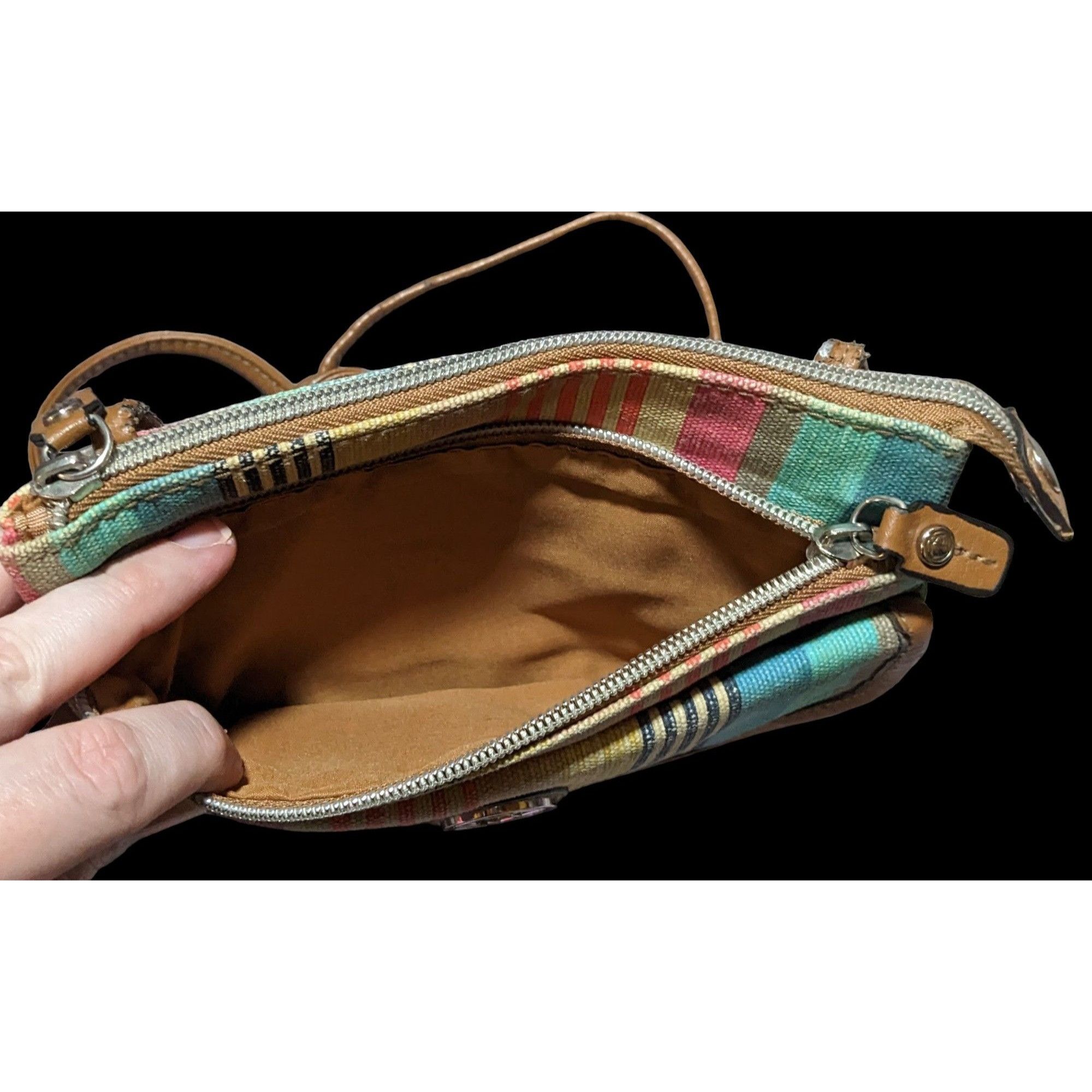 Relic Relic Retro Rainbow Striped Crossbody Bag Size ONE SIZE - 7 Thumbnail