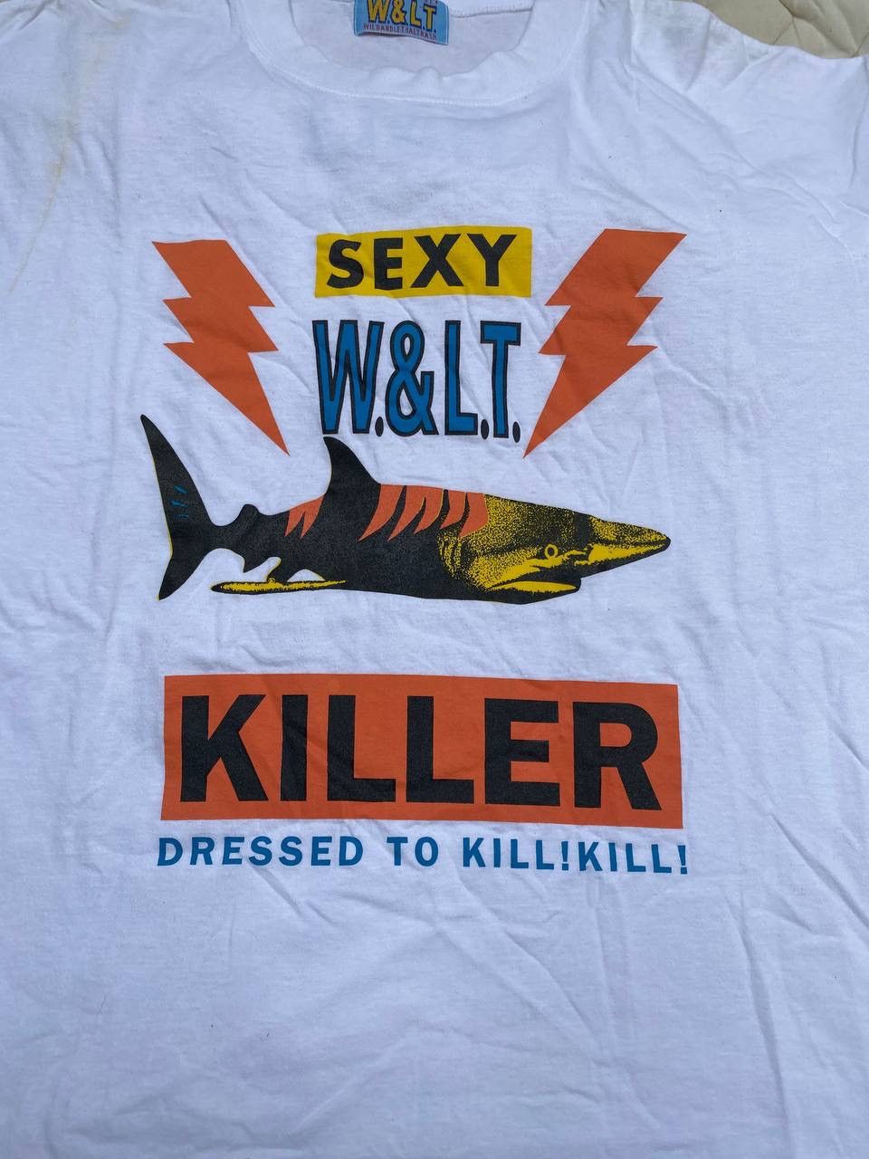 W&LT × Walter Van Beirendonck 1990s W&LT Walter Van Beirendonck KILLER Tshirt Size US M / EU 48-50 / 2 - 3 Thumbnail