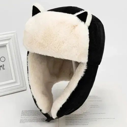Japanese Brand × Vintage Women Warm Trapper Aviator Trooper Earflap Hat Size ONE SIZE - 3 Thumbnail