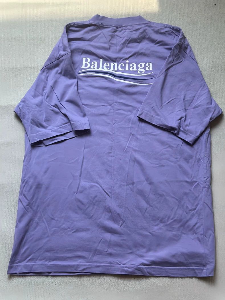 Balenciaga Balenciaga Wave Cola Embroidered Logo Short Sleeve T-Shirt Size US S / EU 44-46 / 1 - 3 Thumbnail