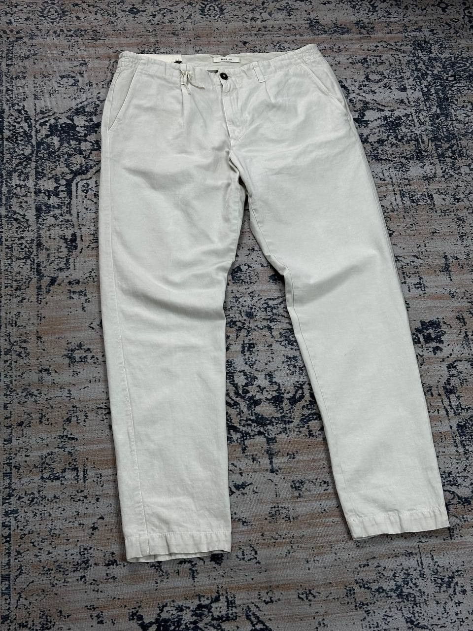 Designer Luxury Briglia 1949 Linen Chino Pants Made In Italy Size US 32 / EU 48 - 2 Thumbnail