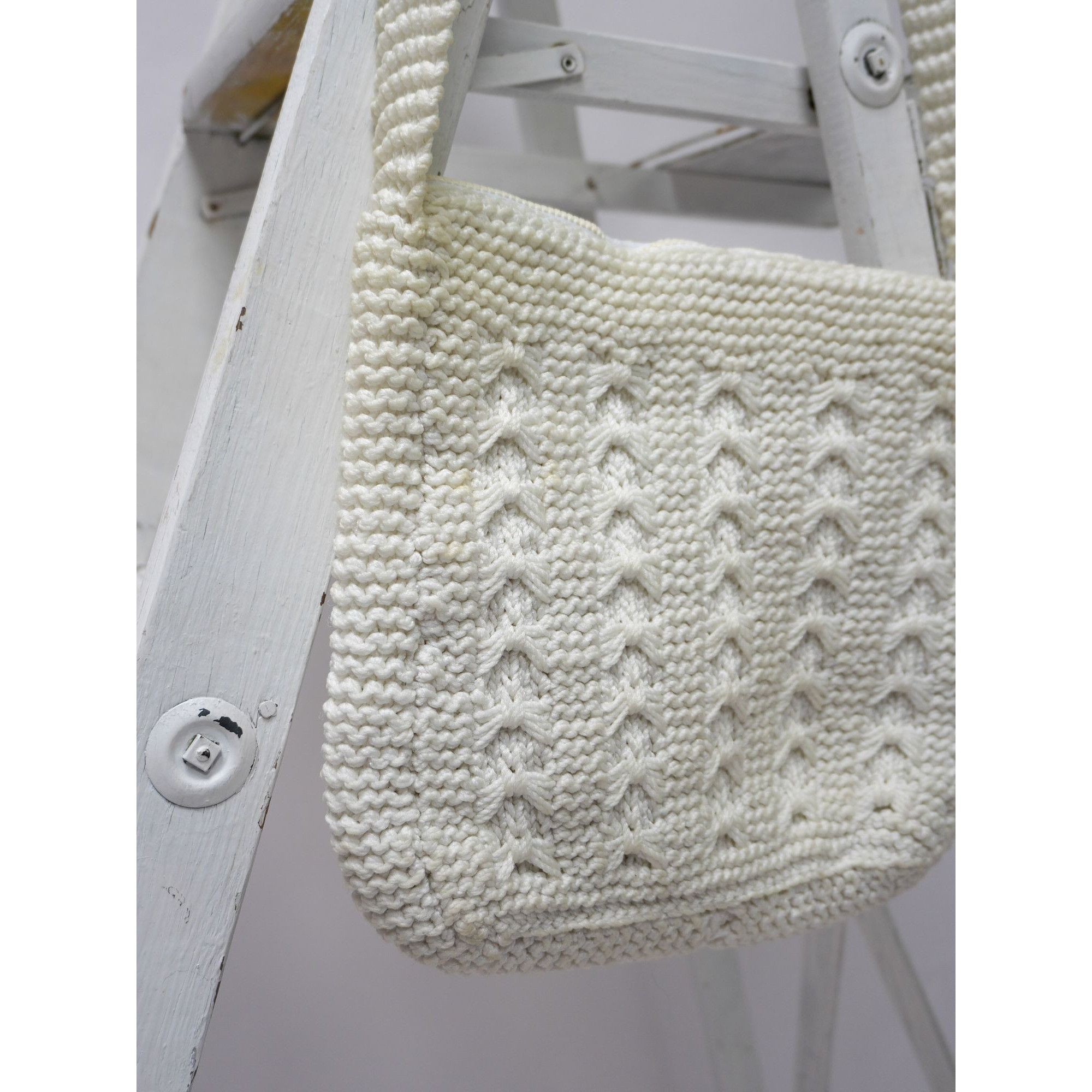 Other Vintage White Crochet Tote Shoulder Bag Size ONE SIZE - 8 Thumbnail
