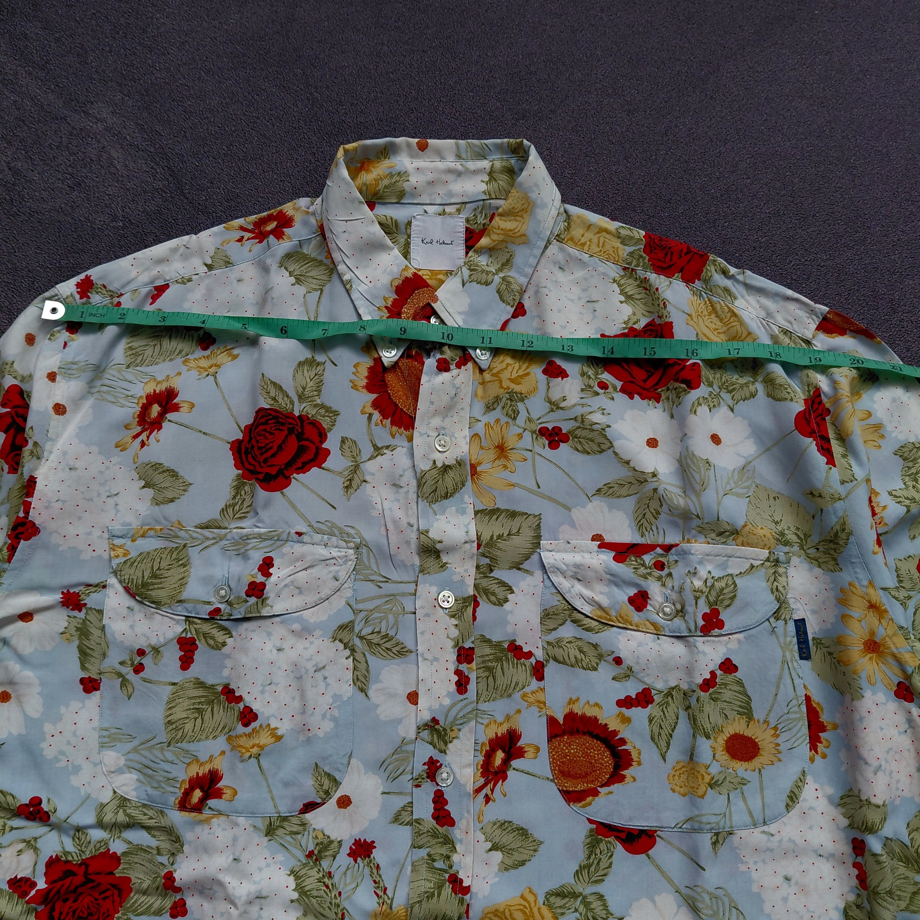 Karl Helmut Karl Helmut Flower Shirt Size US L / EU 52-54 / 3 - 11 Thumbnail