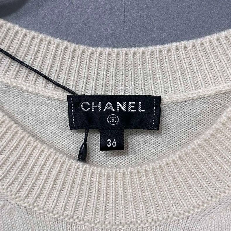 Chanel Chanel Camellia lion decorated cashmere sweater 2504-Nextar Size XS / US 0-2 / IT 36-38 - 5 Thumbnail