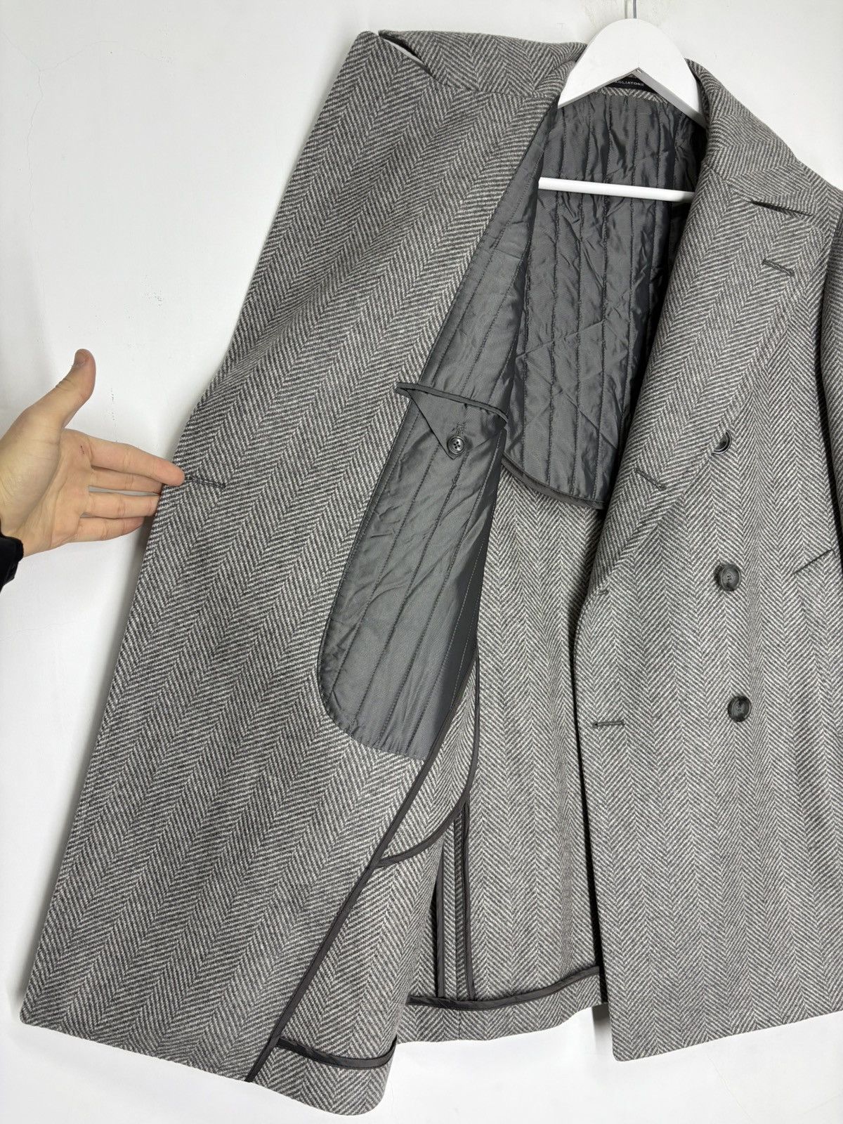 Tagliatore Tagliatore C-Stephan Virgin Wool Double Breast Coat Size US S / EU 44-46 / 1 - 17 Thumbnail