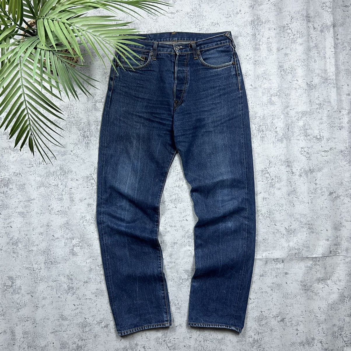 Evisu 00s Evisu Embroidered Logo Vintage Y2K Slevedge Jeans Size US 30 / EU 46 - 2 Thumbnail