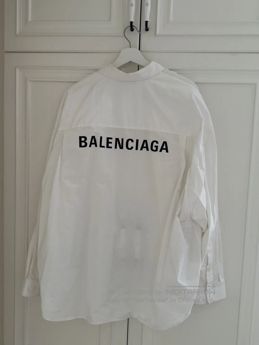 Balenciaga balenciaga white printed shirt jacket uni. Size US L / EU 52-54 / 3 - 1 Thumbnail