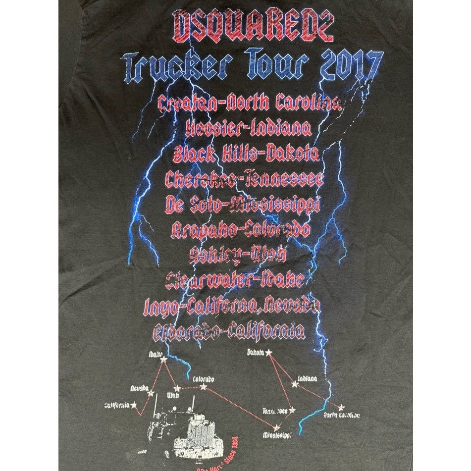 Dsquared2 Dsquared2 Heavy Trucking Trucker Tour 2017 T-Shirt Size US L / EU 52-54 / 3 - 4 Thumbnail