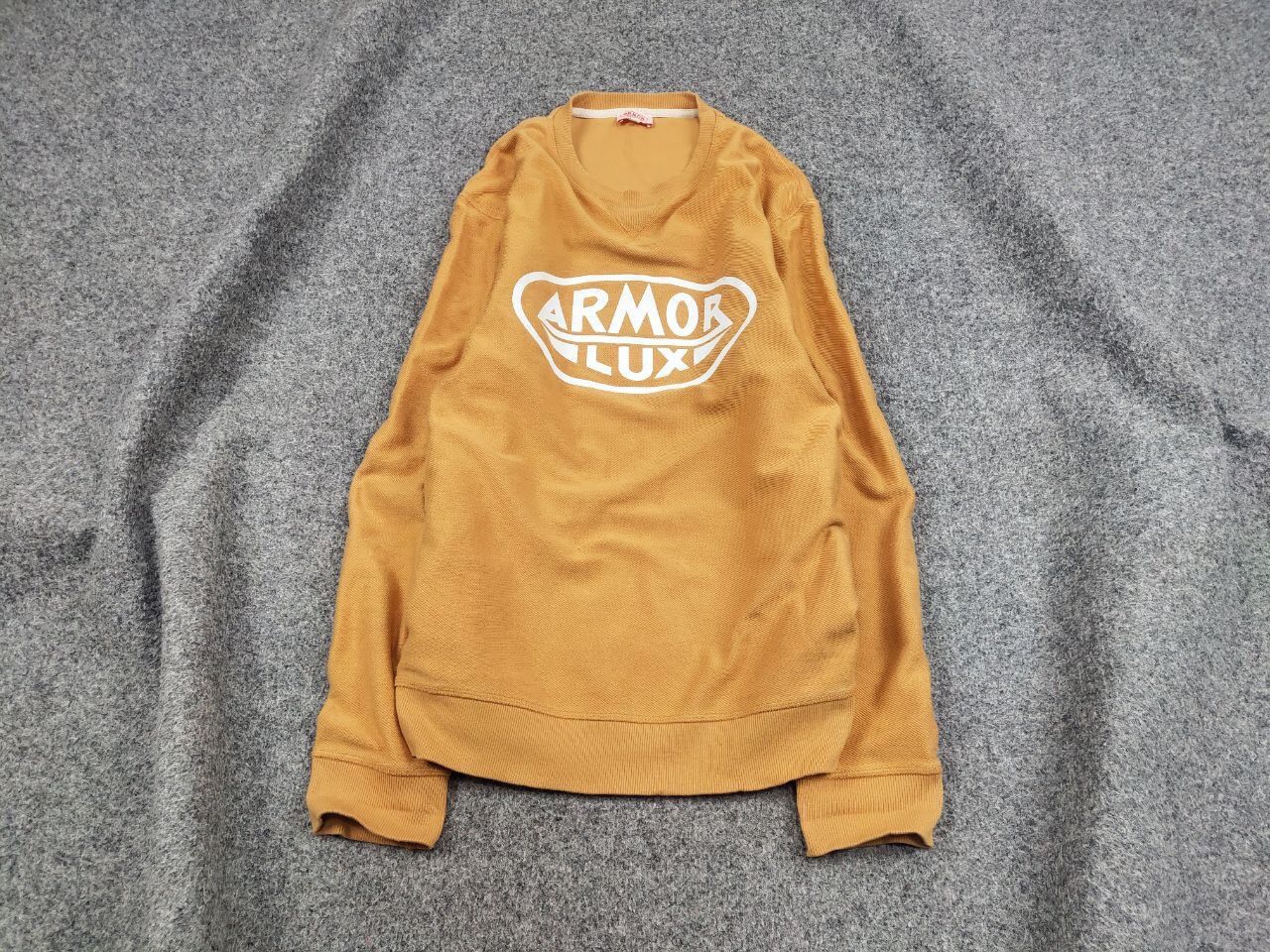 Armor-Lux Armor Lux Design Orange Circle Logo Crew Check Sweatshirt Size US XL / EU 56 / 4 - 2 Thumbnail