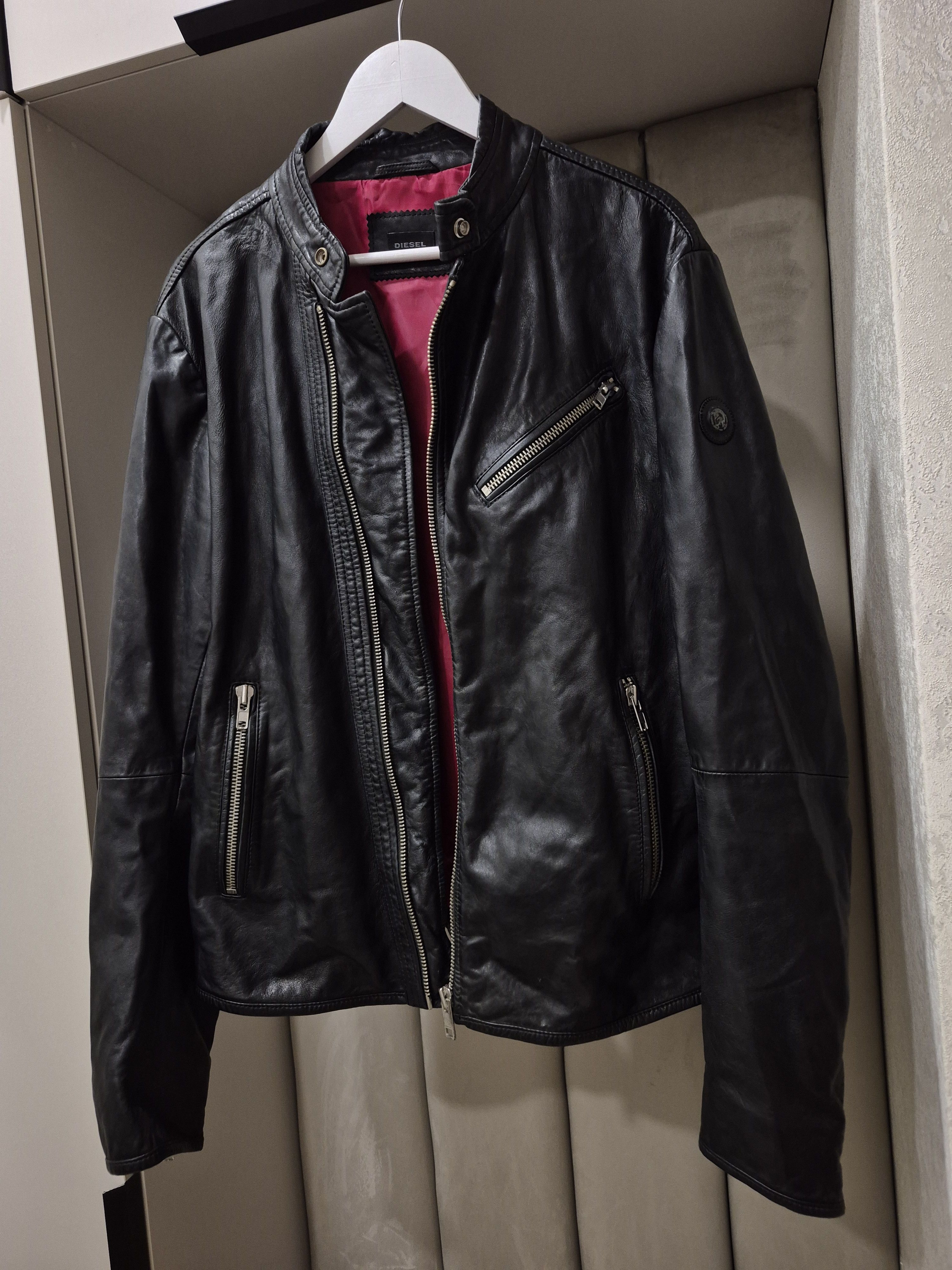 Diesel Diesel biker style leather jacket Size US L / EU 52-54 / 3 - 5 Thumbnail