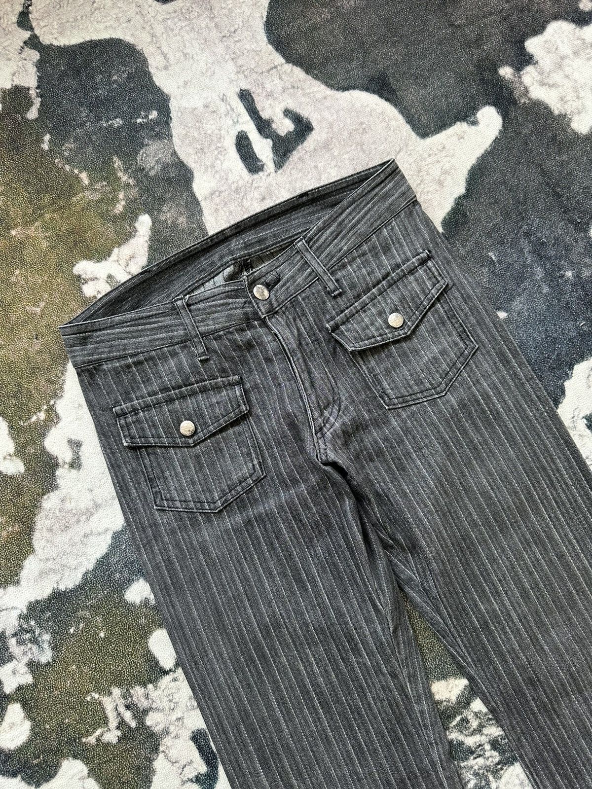 00's Katharine Hamnett 4 pocket Wabash stripe denim