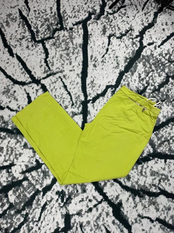 Loro Piana trousers green elegant straight XL italy basic logo 46 Size 32" / US 10 / IT 46 - 1 Thumbnail