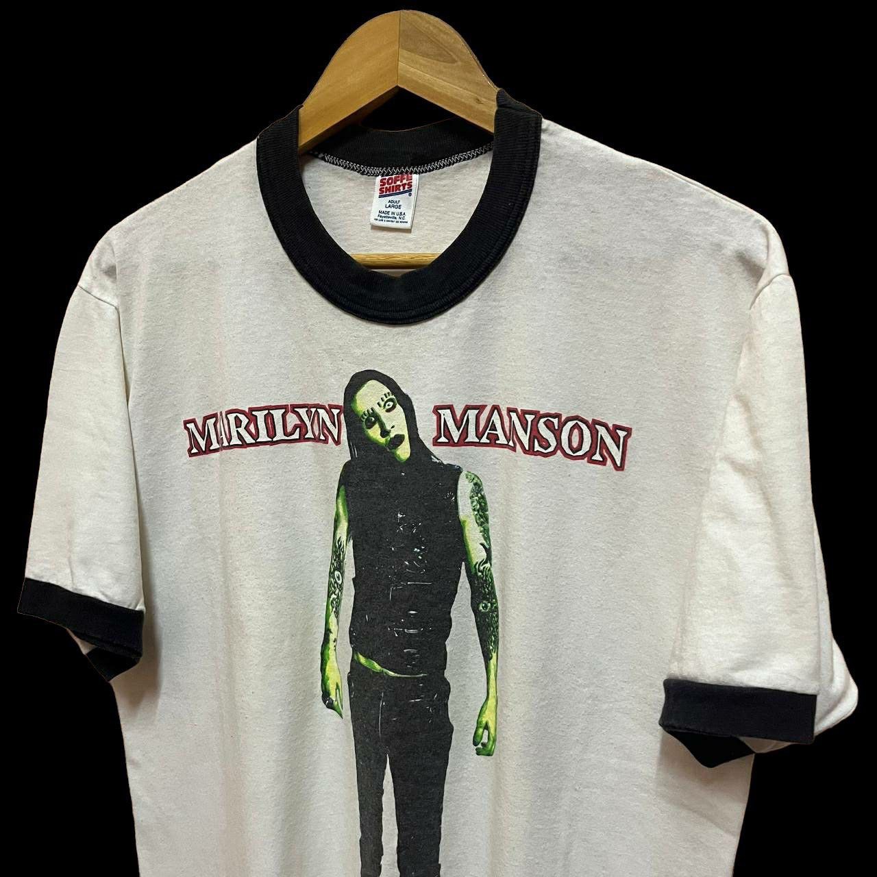 Band Tees Vintage 1996 Marilyn Manson Antichrist Superstar T Shirr Size US L / EU 52-54 / 3 - 3 Thumbnail