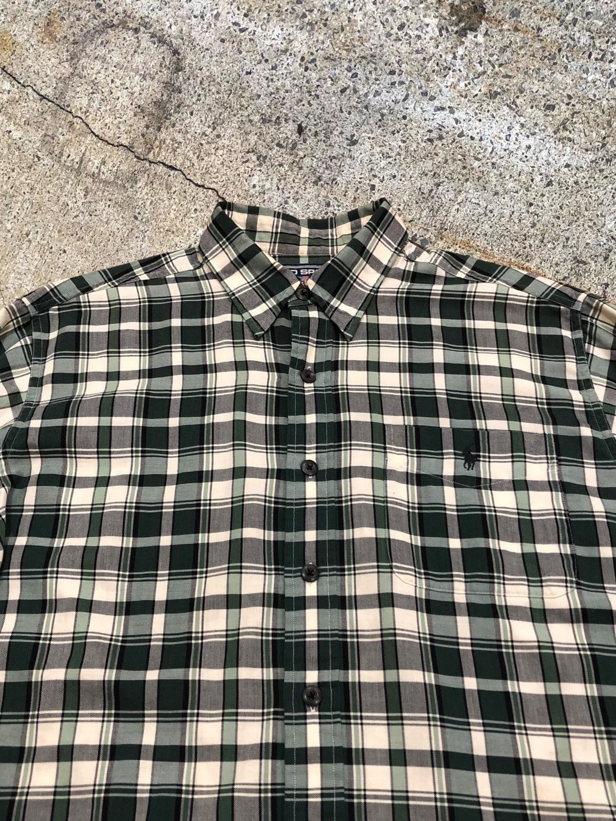 Polo Ralph Lauren Vintage Polo Sport Ralph Lauren Plaid Flannel Workshirt Size US L / EU 52-54 / 3 - 2 Thumbnail