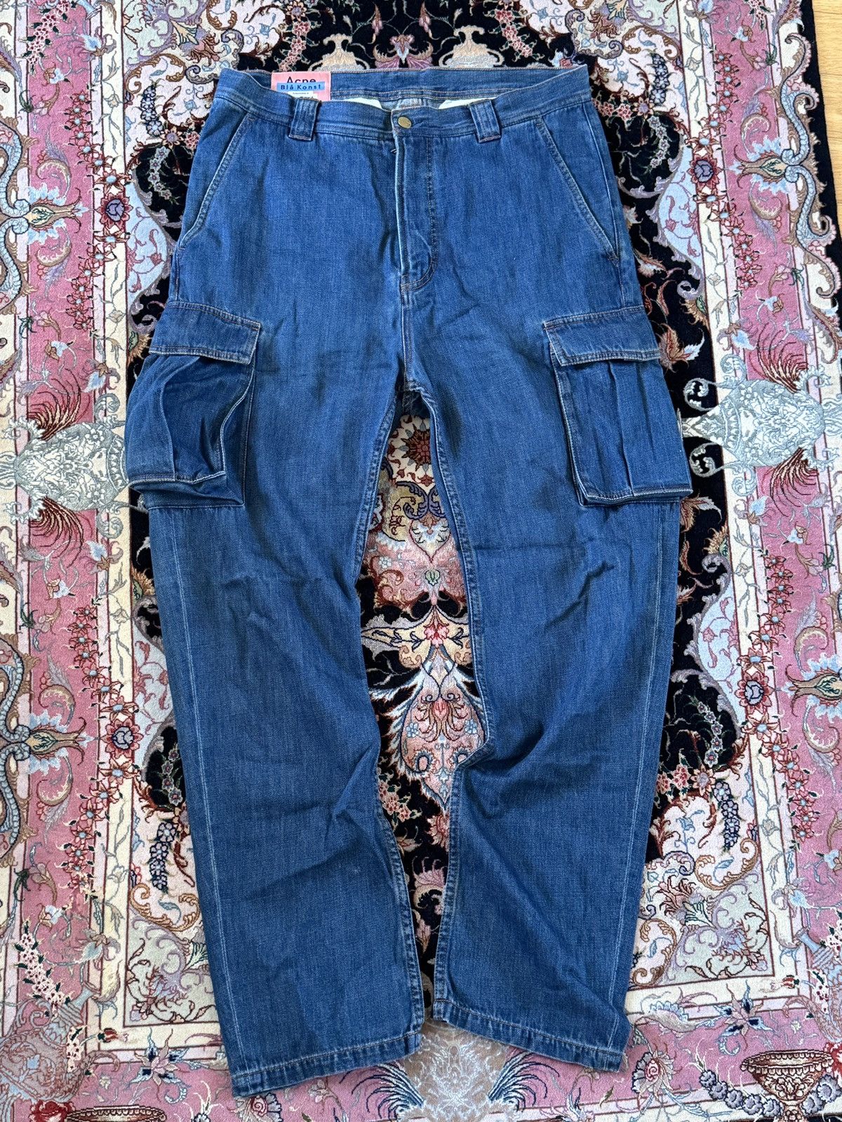 Acne Studios Bla Konst Denim Cargo Pants