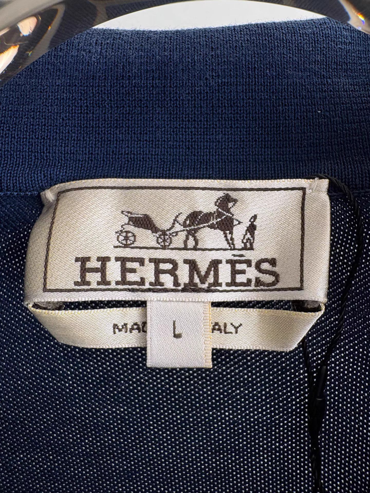 Hermes HERMES Chest Pocket Short Sleeve Polo K1 Size US L / EU 52-54 / 3 - 4 Thumbnail