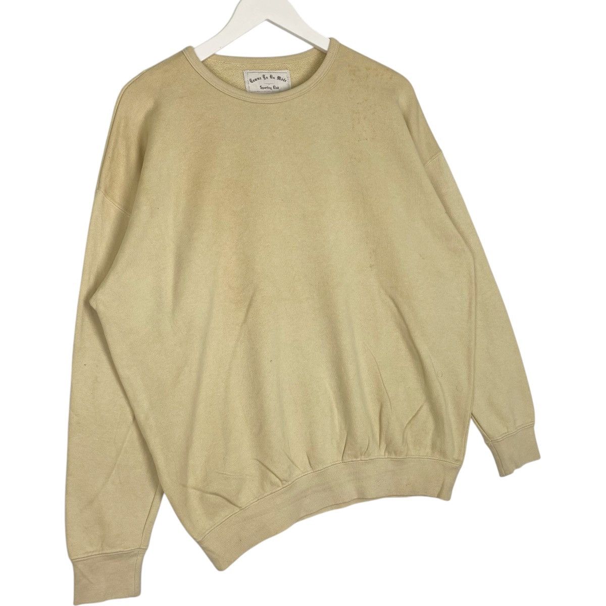Vintage Vintage 90s Comme Ca Du Mode Crewneck Sweatshirt Beige Size US M / EU 48-50 / 2 - 3 Thumbnail