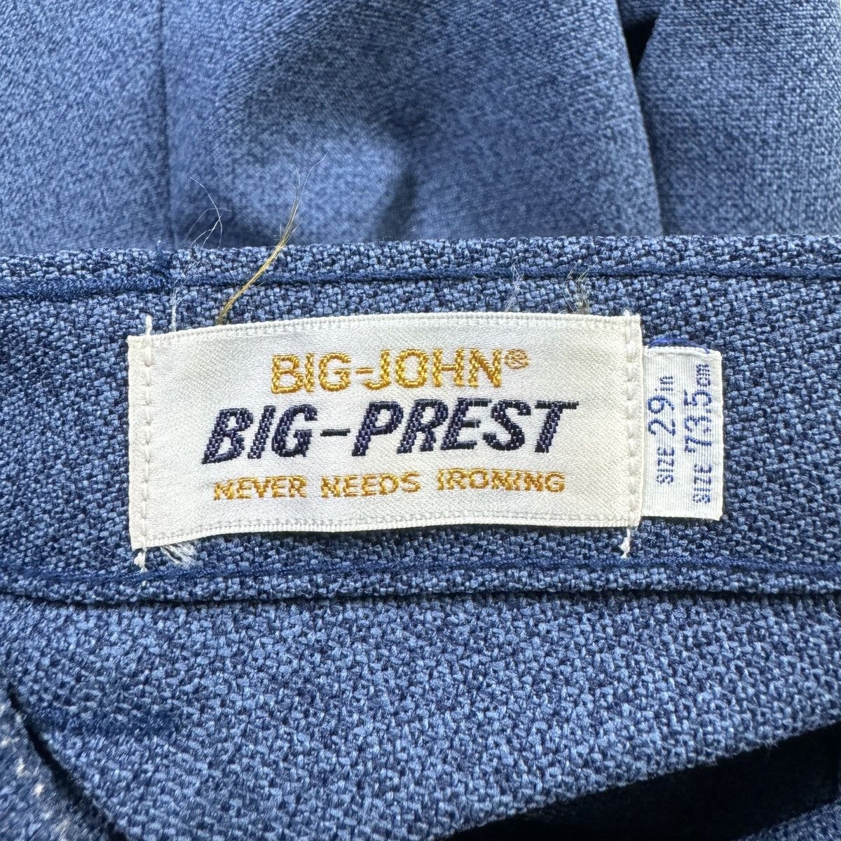 Big John × If Six Was Nine × Vintage Flare💥 Vintage Big John Big Press Pant Size US 27 - 13 Thumbnail