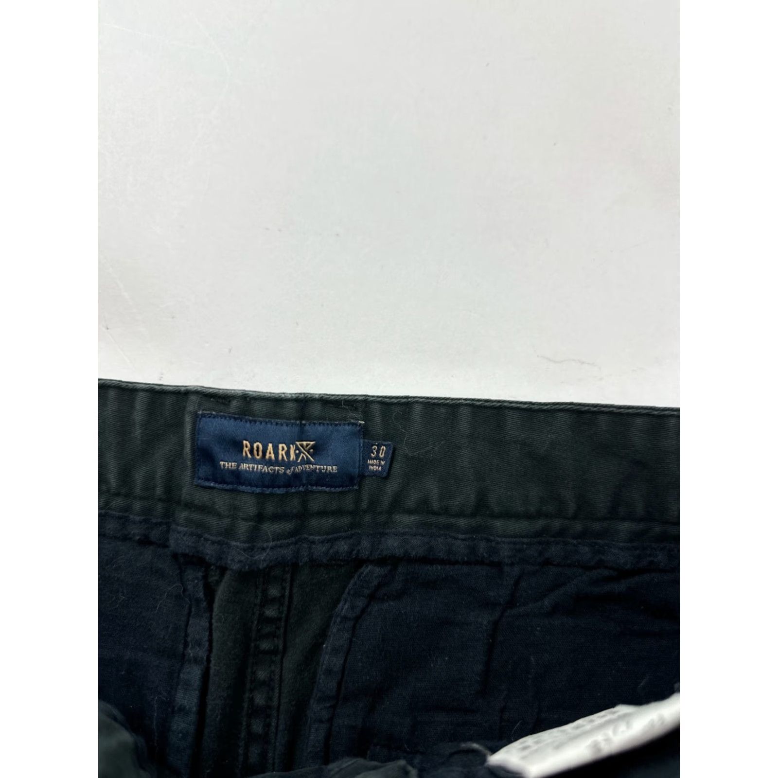 Roark Roark Pants Mens 30 Black Canvas Mid Rise Workwear Straight Leg Chino Pants Size US 30 / EU 46 - 4 Thumbnail