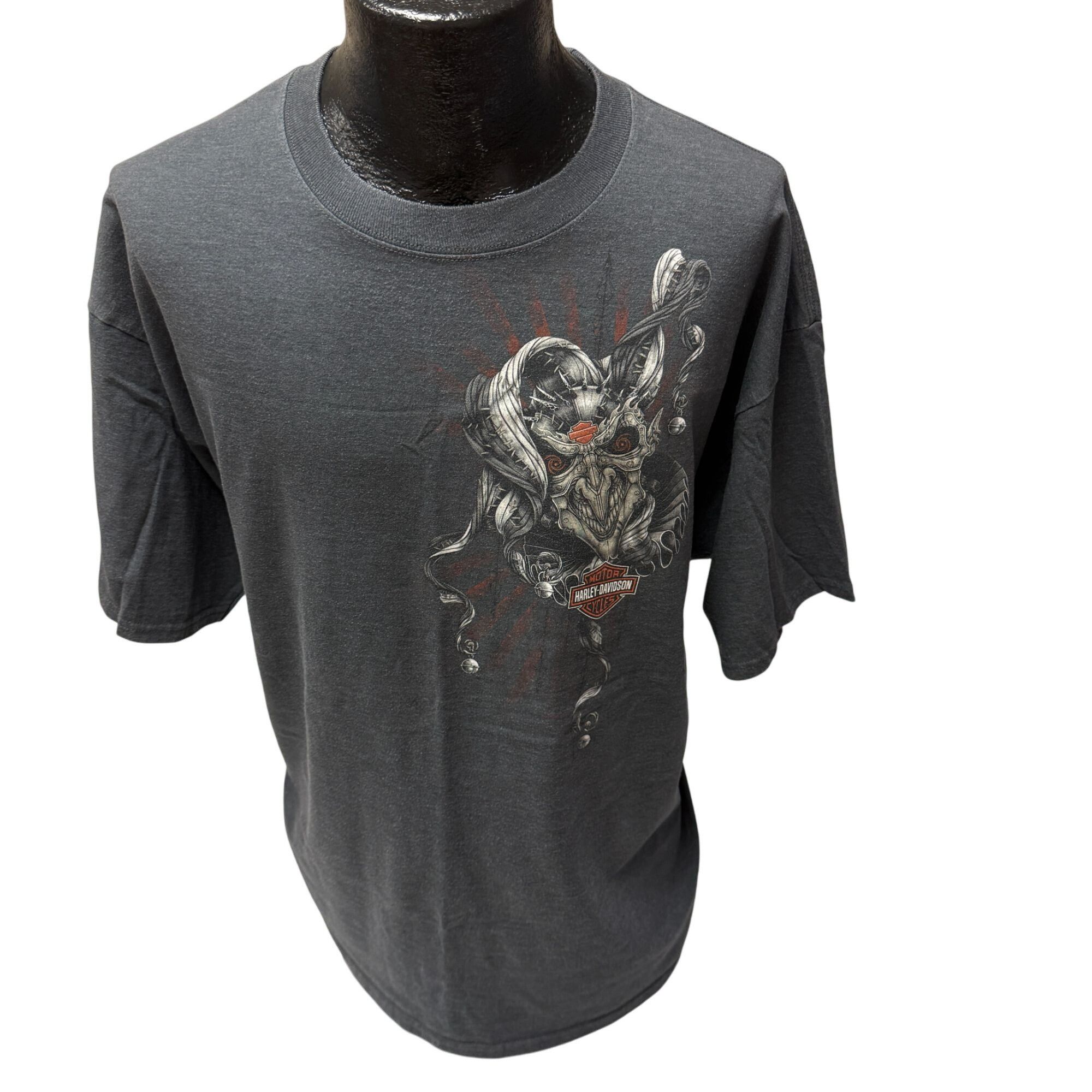 Harley Davidson Y2K HARLEY DAVIDSON Motorcycle DRAGON CLOWN Biker T Shirt 2X Size US XXL / EU 58 / 5 - 1 Thumbnail