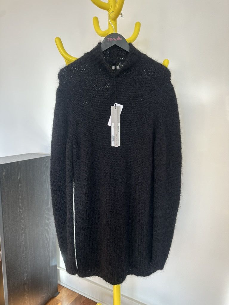 Rick Owens Rick Owens Mohair Alpaca Blend Oversized Turtleneck Black OS Size US L / EU 52-54 / 3 - 2 Thumbnail