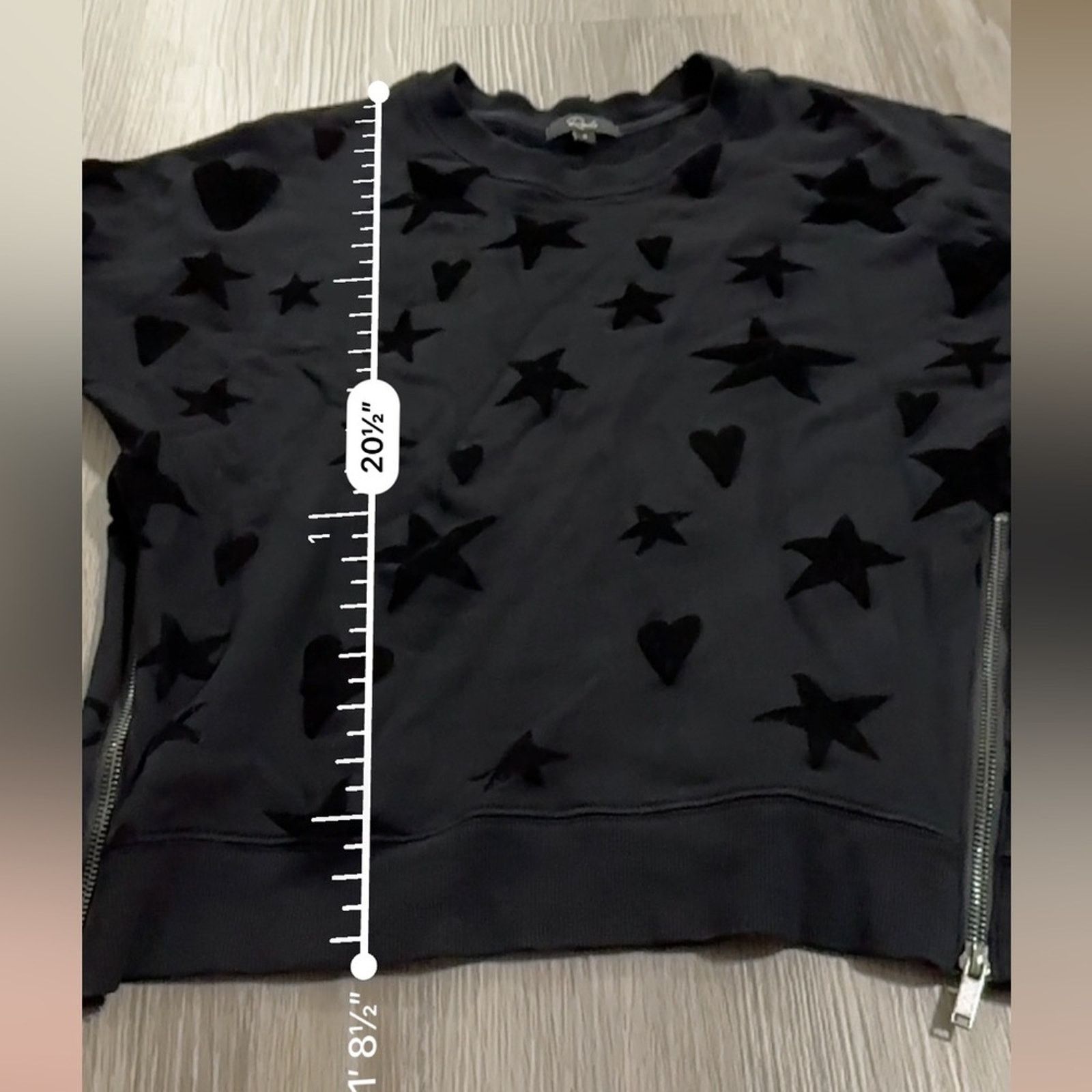 Rails Rails Black Marlo Flocked Hearts Stars Sweater Size S Size S / US 4 / IT 40 - 9 Thumbnail