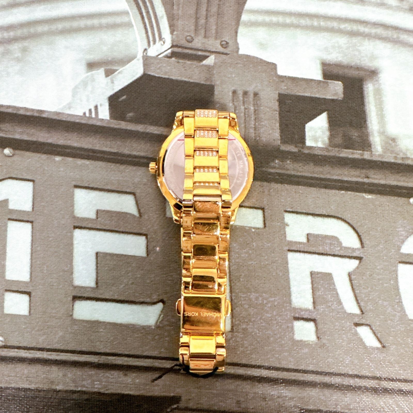 Michael Kors Michael Kors MK4575 Tibby Three-Hand Glitz Gold Steel Strap Size ONE SIZE - 4 Thumbnail