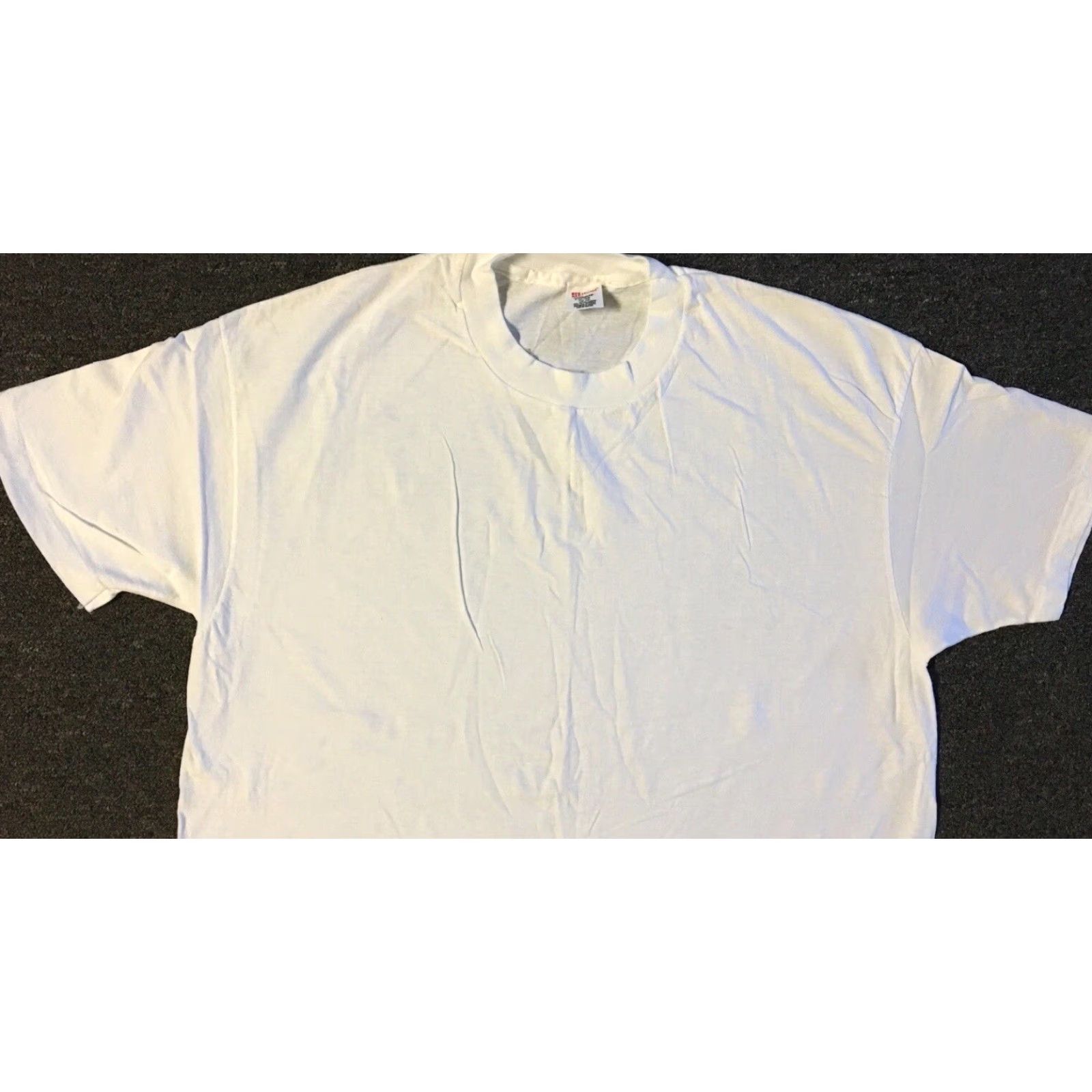 Hanes Vtg Hanes Faded Shirt XL 80s 90s White Short Sleeve T-Shirt Men Vintage Grunge Biker Punk Skate Surf Trucker Track PE Size US XL / EU 56 / 4 - 7 Thumbnail