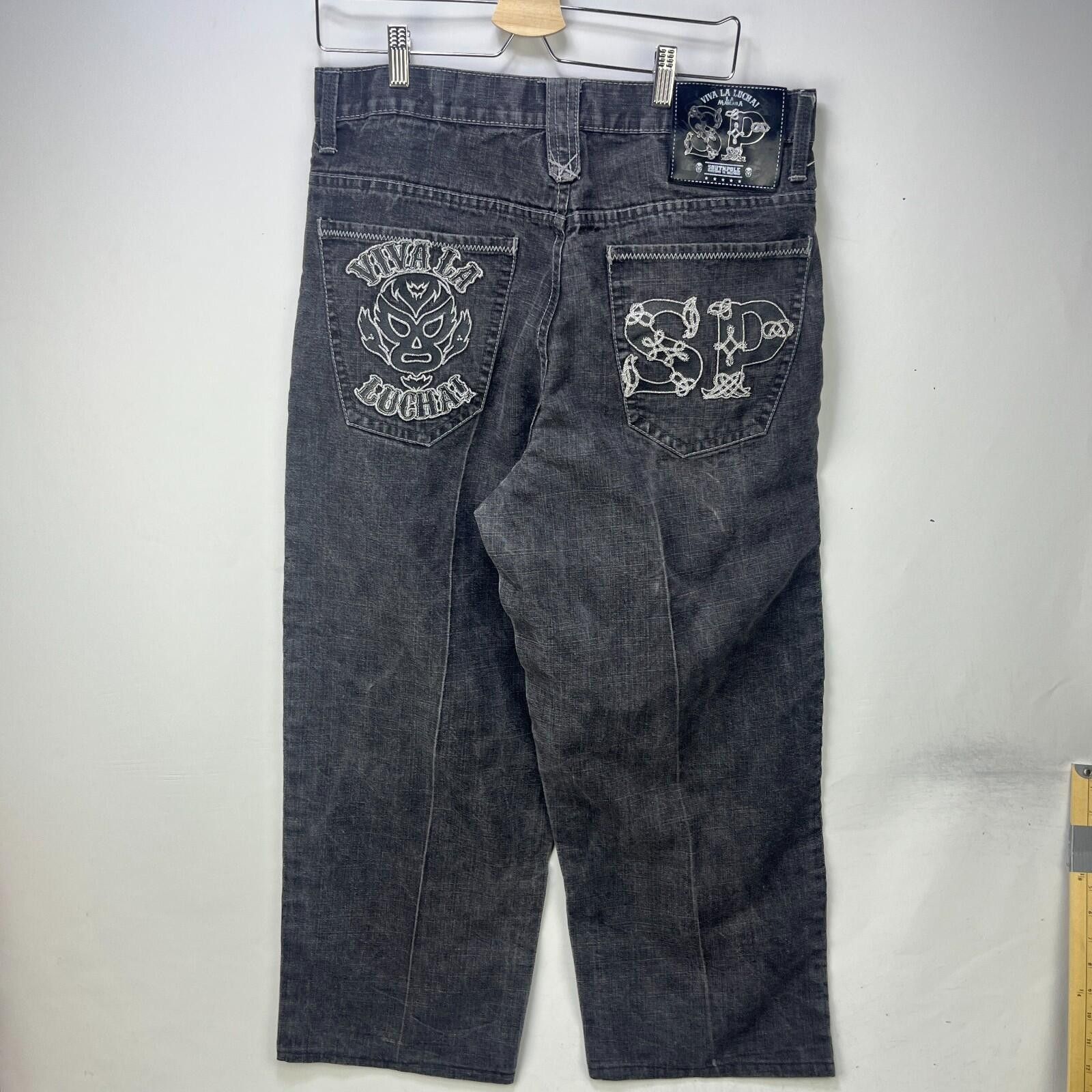 JNCO × Southpole × Streetwear Vintage Southpole Black Wash Baggy