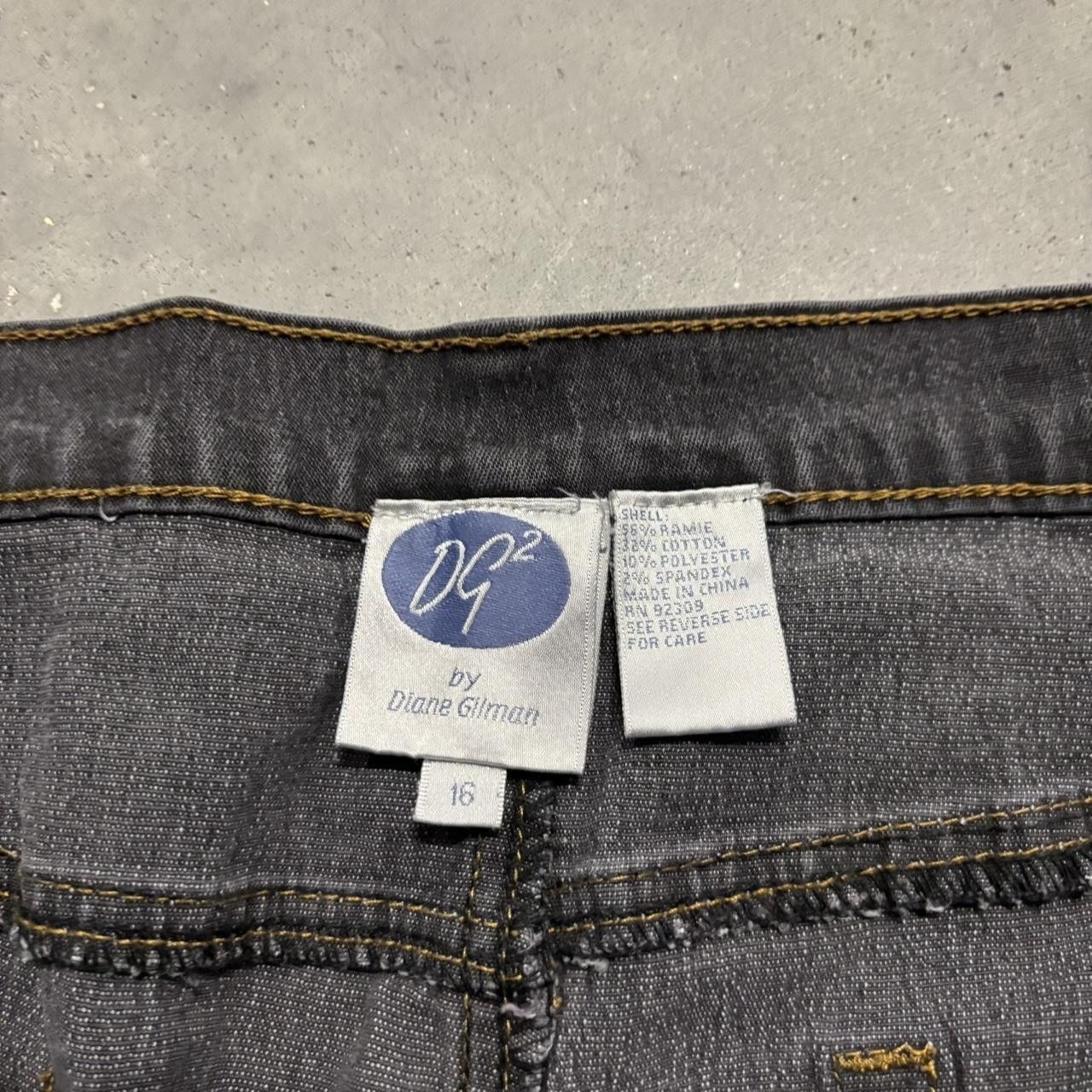 Japanese Brand × Vintage Crazy Vintage Y2K/2000s Grunge Faded Black Denim Jeans! Size US 34 / EU 50 - 7 Thumbnail