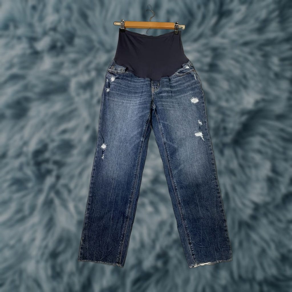 Old Navy Old Navy Maternity Jeans Blue Denim Size 2 Short Women Pants Blue Denim Straight Maternity Size 2 Short Womens Jeans Size 26" / US 2 / IT 38 - 1 Thumbnail