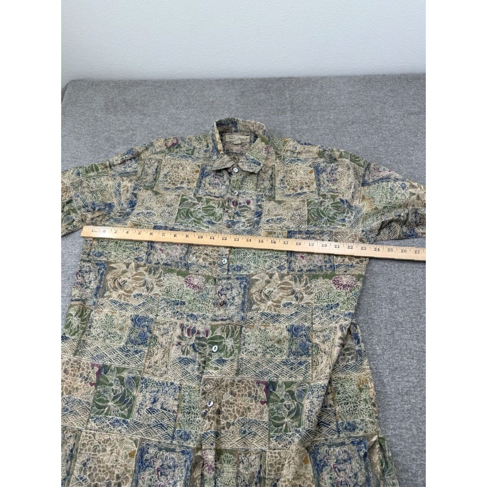 Tori Richard VINTAGE Tori Richard Shirt Mens L Green Floral Aloha USA Button Down Size US L / EU 52-54 / 3 - 4 Thumbnail