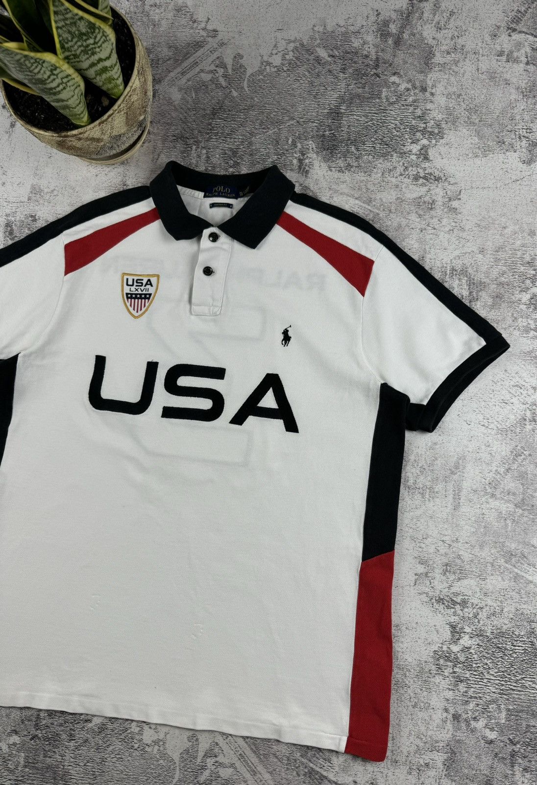 Polo Ralph Lauren Polo Ralph Lauren USA Hip Hop Rap Big Pony Y2K T Shirt Tee Size US XL / EU 56 / 4 - 4 Thumbnail
